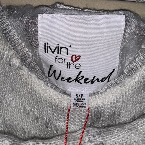 Livin’ for the Weekend dress. Size Small/Petite. Very lightweight sweater dress. - Picture 3 of 8